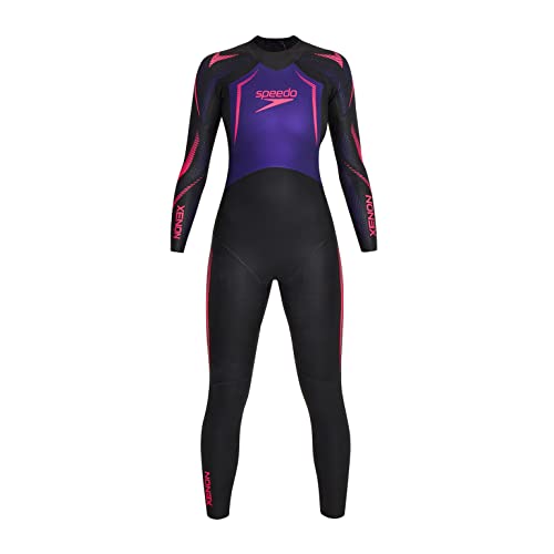 Speedo Damen Xenon Female Fullsuit Neoprenanzug, schwarz/violett, ST Speedo Damen Xenon Female Fullsuit Neoprenanzug, schwarz/violett, ST von Speedo