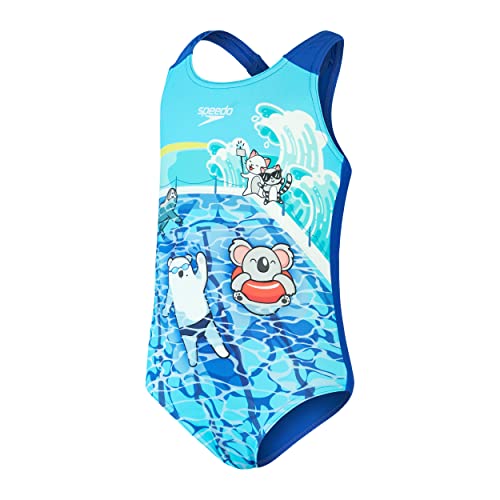 Speedo Mädchen Digital Printed Badeanzug, Azurblau/Gelb/Türkis/Kobalt, 6-9 M Speedo Mädchen Digital Printed Badeanzug, Azurblau/Gelb/Türkis/Kobalt, 6-9 M von Speedo
