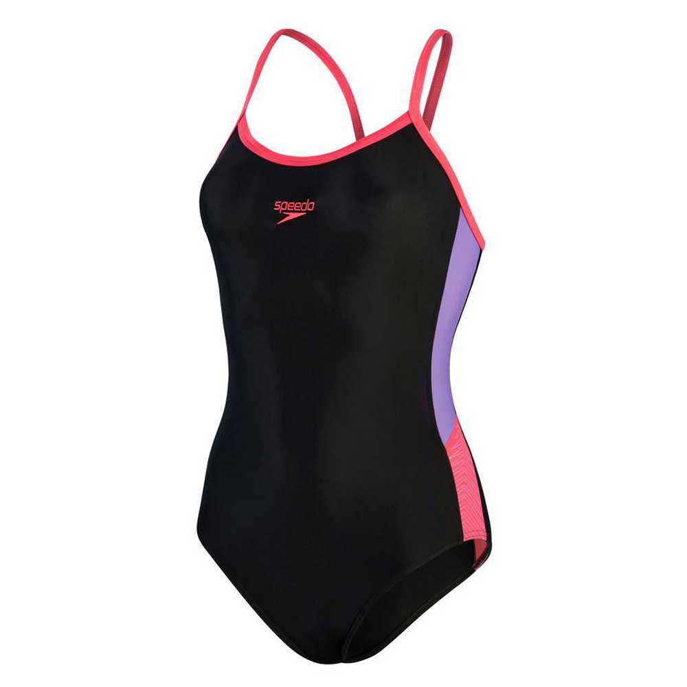 Speedo Dive Thinstrap Muscleback Swimsuit Schwarz UK 30 Frau von Speedo