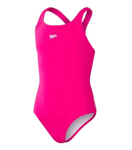 Speedo Mädchen Eco Endurance+ Medalist Badeanzug, Rosa, 9-10 Jahre von Speedo