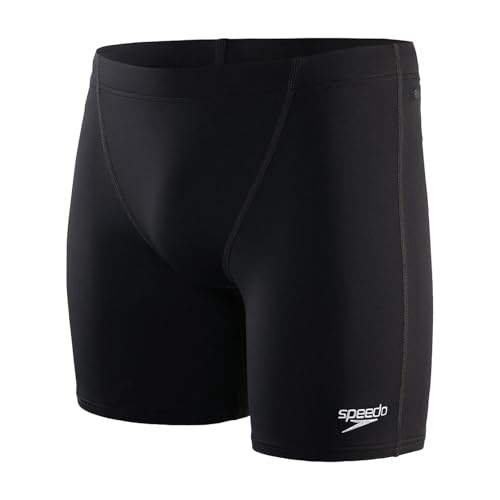 Speedo ECO Endurance+ V-Cut Mittellange Schwimmhose für Herren, Schwarz, 38 von Speedo