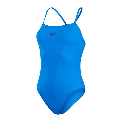 Speedo Damen Eco Endurance+ Thinstrap 1 Piece Schwimmanzug, Blau, 32/28 EU von Speedo