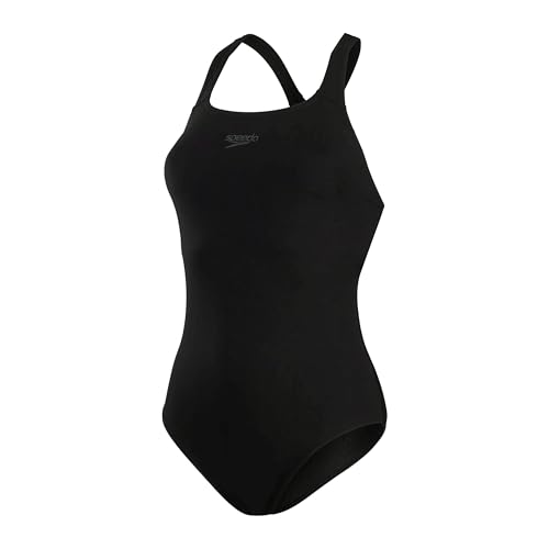 Speedo Damen Eco Endurance+ Kickback One Piece Swimsuit, Schwarz, 34 EU von Speedo