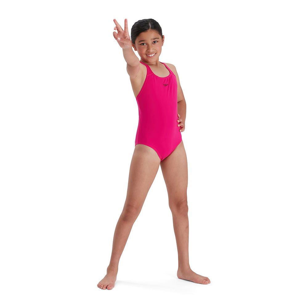 Speedo Eco Endurance+ Medalist Swimsuit Rosa 13-14 Years Mädchen von Speedo