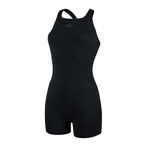 Speedo Women's Eco Endurance+ Legsuit Swimsuit| Chlorine Resistant | Recycled Fabric | Swim Fitness | Training | Holiday, Black, 46 Speedo Women's Eco Endurance+ Legsuit Swimsuit| Chlorine Resistant | Recycled Fabric | Swim Fitness | Training | Holiday, Black, 46 von Speedo
