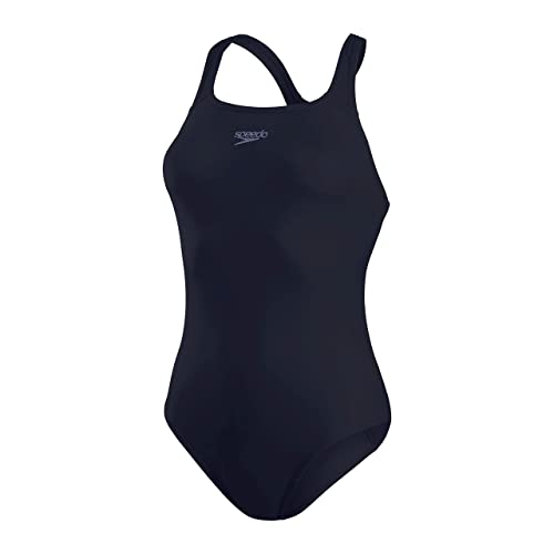 Speedo Women's Eco Endurance+ Medalist Swimsuit| Athletic Fit | Classic Design| Recycled Fabric | Chlorine Resistant | Extra Flexibility, True Navy, 40 Speedo Women's Eco Endurance+ Medalist Swimsuit| Athletic Fit | Classic Design| Recycled Fabric | Chlorine Resistant | Extra Flexibility, True Navy, 40 von Speedo