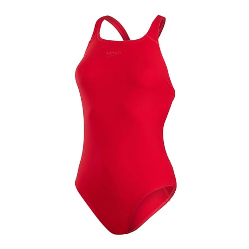 Speedo Damen Eco and Medalist Badeanzug, Rot, 34 von Speedo