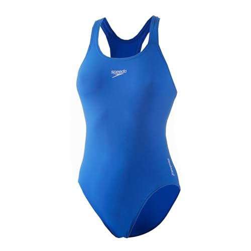 Speedo Mädchen Eco Endurance+ Medalist Badeanzug, Blau, 15-16 Jahre von Speedo