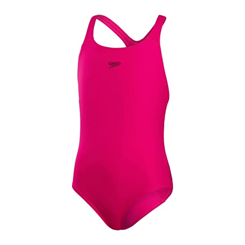 Speedo Mädchen Eco Endurance+ Medalist Schwimmanzug, Rosa, 128 EU von Speedo