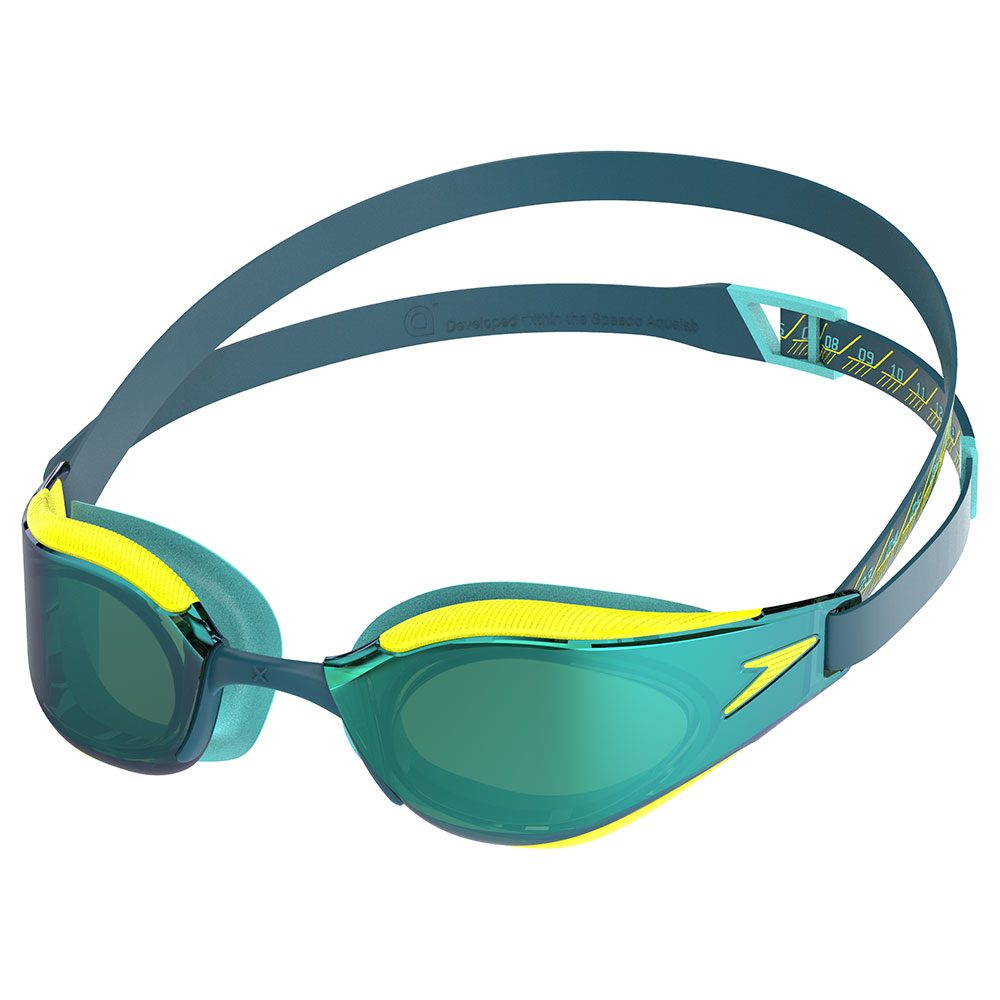 Speedo Fastskin Hyper Elite Mirror Swimming Goggles Blau Speedo Fastskin Hyper Elite Mirror Swimming Goggles Blau von Speedo