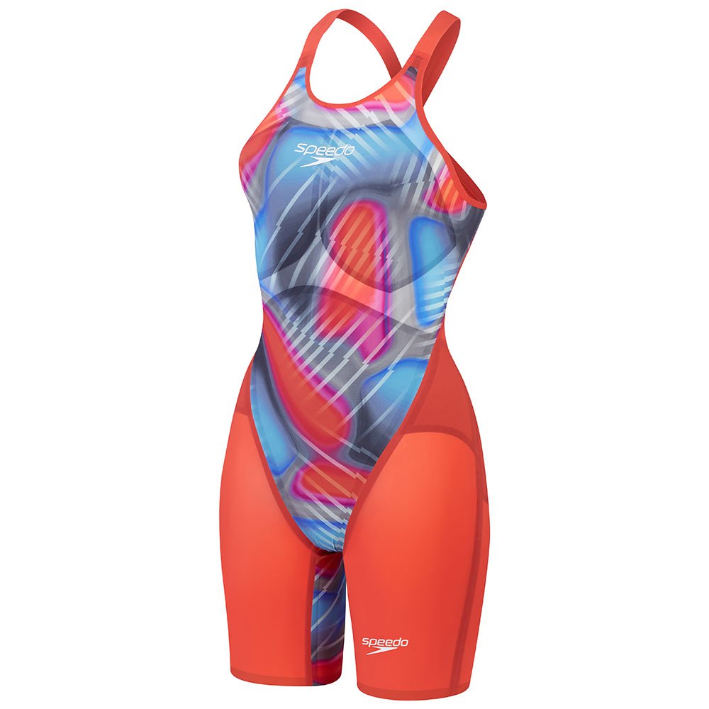 Speedo Fastskin Lzr Pure Valor 2.0 Kneeskin Open Back Competition Swimsuit Rot UK 24 Frau von Speedo