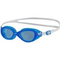Speedo Futura Classic Schwimmbrille Kinder Clear/Neon Blue von Speedo