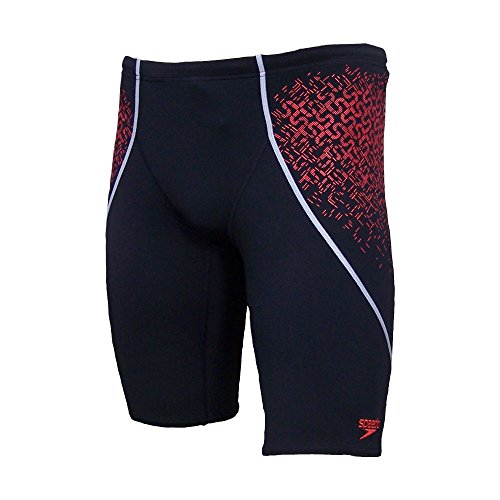 Speedo Herren Badehose Spdfit Pinnacle-V Jam, Black/Watermelon, 6 von Speedo