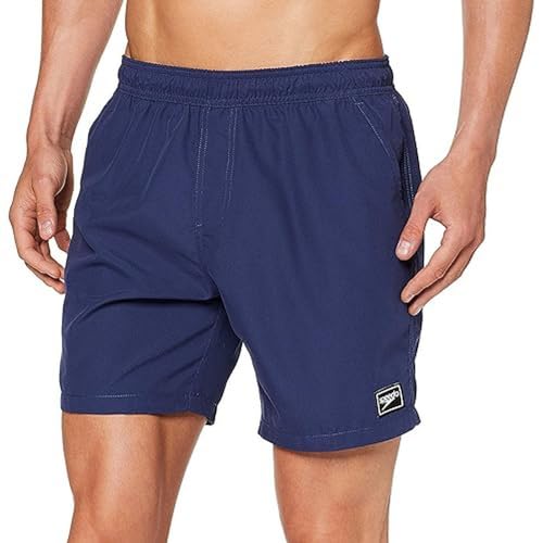 Speedo Herren Print Trim Leisure 16" Wassershort, Schwarz, XS von Speedo