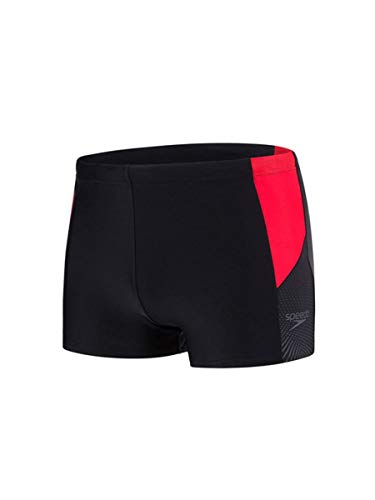 Speedo Herren Dive Aqua Shorts Dive, Schwarz (Black/Lava Red/Oxid Grey), Gr. 6 von Speedo