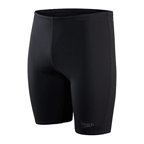 Speedo ECO Endurance+ Jammer, bequeme Passform, klassischer Look, 100 Prozent chlorbeständig, schnell trocknend, schwarz, Herrengröße 26 von Speedo