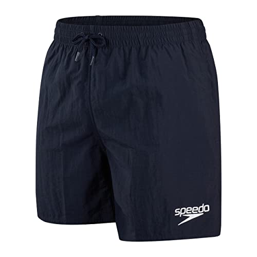 Speedo Herren-Badehose, 40,6 cm, schnell trocknend, bequeme Passform, klassischer Stil, Kordelzug in der Taille, Marineblau, Größe XL Speedo Herren-Badehose, 40,6 cm, schnell trocknend, bequeme Passform, klassischer Stil, Kordelzug in der Taille, Marineblau, Größe XL von Speedo