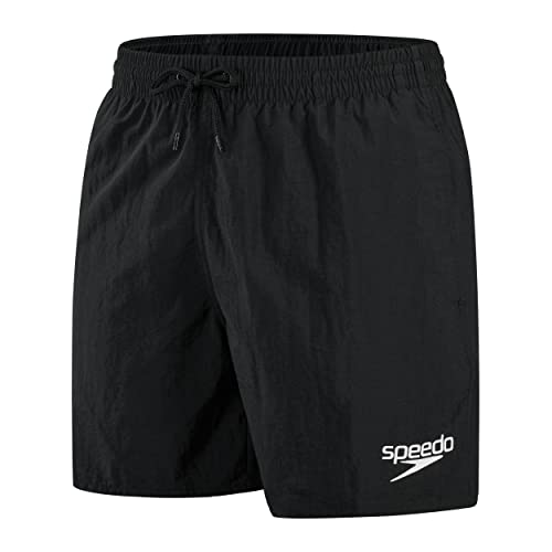 Speedo Herren-Badehose, 40,6 cm, schnell trocknend, bequeme Passform, klassischer Stil, Kordelzug in der Taille, Schwarz/Weiß, XL Speedo Herren-Badehose, 40,6 cm, schnell trocknend, bequeme Passform, klassischer Stil, Kordelzug in der Taille, Schwarz/Weiß, XL von Speedo