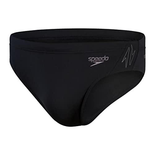 Speedo Herren Hyper Boom Splice B Aquashort, Schwarz/Dove Grau, 1 von Speedo