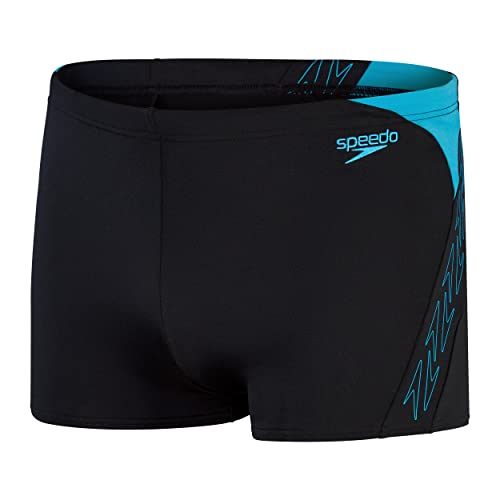 Speedo Herren Hyper Boom Splice I Aquashort, Schwarz/Blau, 9 von Speedo