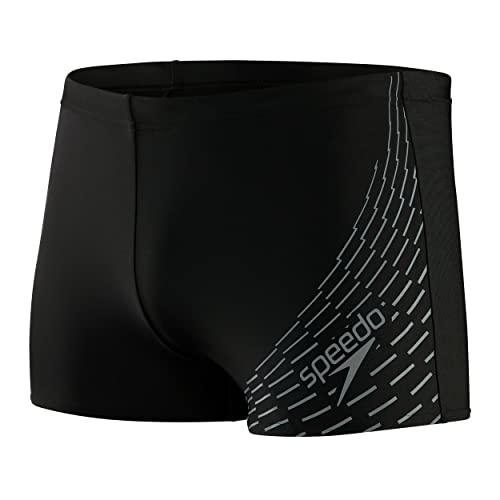 Speedo Herren Medley Logo I Aquashort, Schwarz/Grau, 5 Speedo Herren Medley Logo I Aquashort, Schwarz/Grau, 5 von Speedo