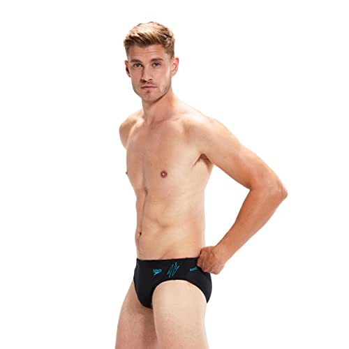 Speedo Herren Hyper IIIoom Splice III Badehose, Schwarz/Bolt, 4 von Speedo