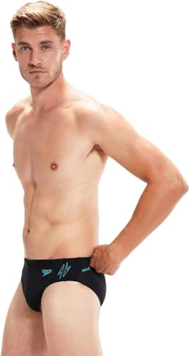 Speedo Herren Hyper IIIoom Splice III Badehose, Schwarz/Bolt, 7 von Speedo