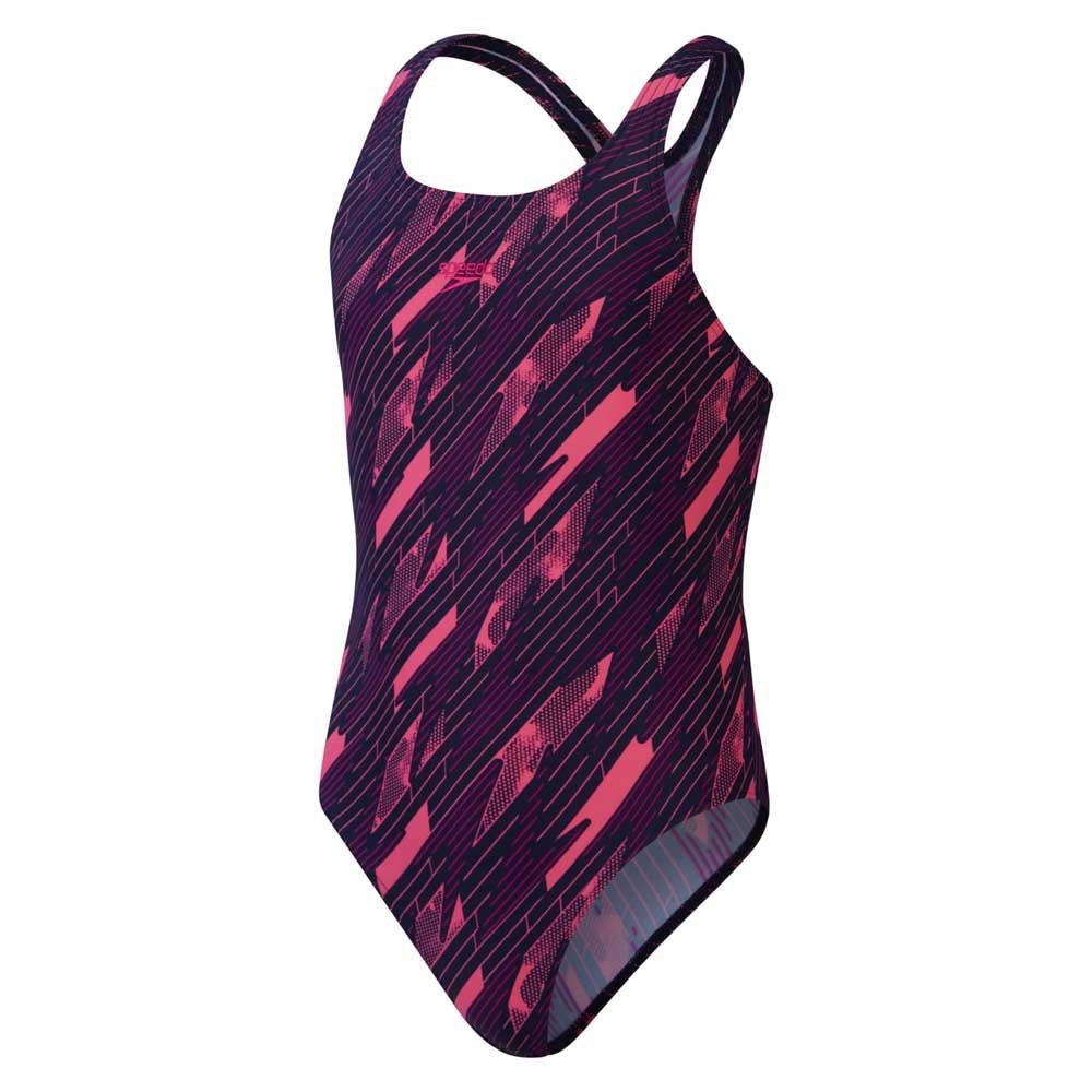 Speedo Hyperboom Allover Medalist Swimsuit Rosa 13-14 Years Mädchen von Speedo