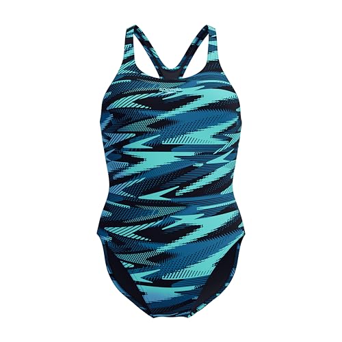 Speedo Hyperboom Allover Medalist Swimsuit |Quick Drying | Fitness | Chlorine Resistant Badeanzug für Damen, Dark Teal, 30 Speedo Hyperboom Allover Medalist Swimsuit |Quick Drying | Fitness | Chlorine Resistant Badeanzug für Damen, Dark Teal, 30 von Speedo