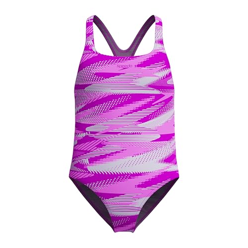 Speedo Hyperboom Allover Medalist Swimsuit |Quick Drying | Fitness | Chlorine Resistant Badeanzug für Mädchen, Diva, 5 Years-6 Years Speedo Hyperboom Allover Medalist Swimsuit |Quick Drying | Fitness | Chlorine Resistant Badeanzug für Mädchen, Diva, 5 Years-6 Years von Speedo