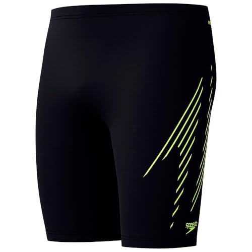 Speedo Hyperboom Placement Jammer | Swim Training | Fitness | Chlorine Resistant Schwimmhose für Herren, Black/Hyper Yellow, 36 Speedo Hyperboom Placement Jammer | Swim Training | Fitness | Chlorine Resistant Schwimmhose für Herren, Black/Hyper Yellow, 36 von Speedo