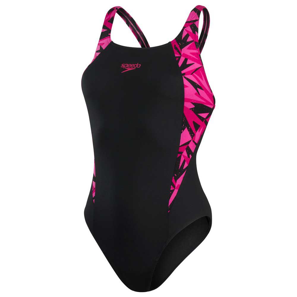 Speedo Hyperboom Splice Muscleback Eco Endurance+ Swimsuit Schwarz UK 32 Frau von Speedo