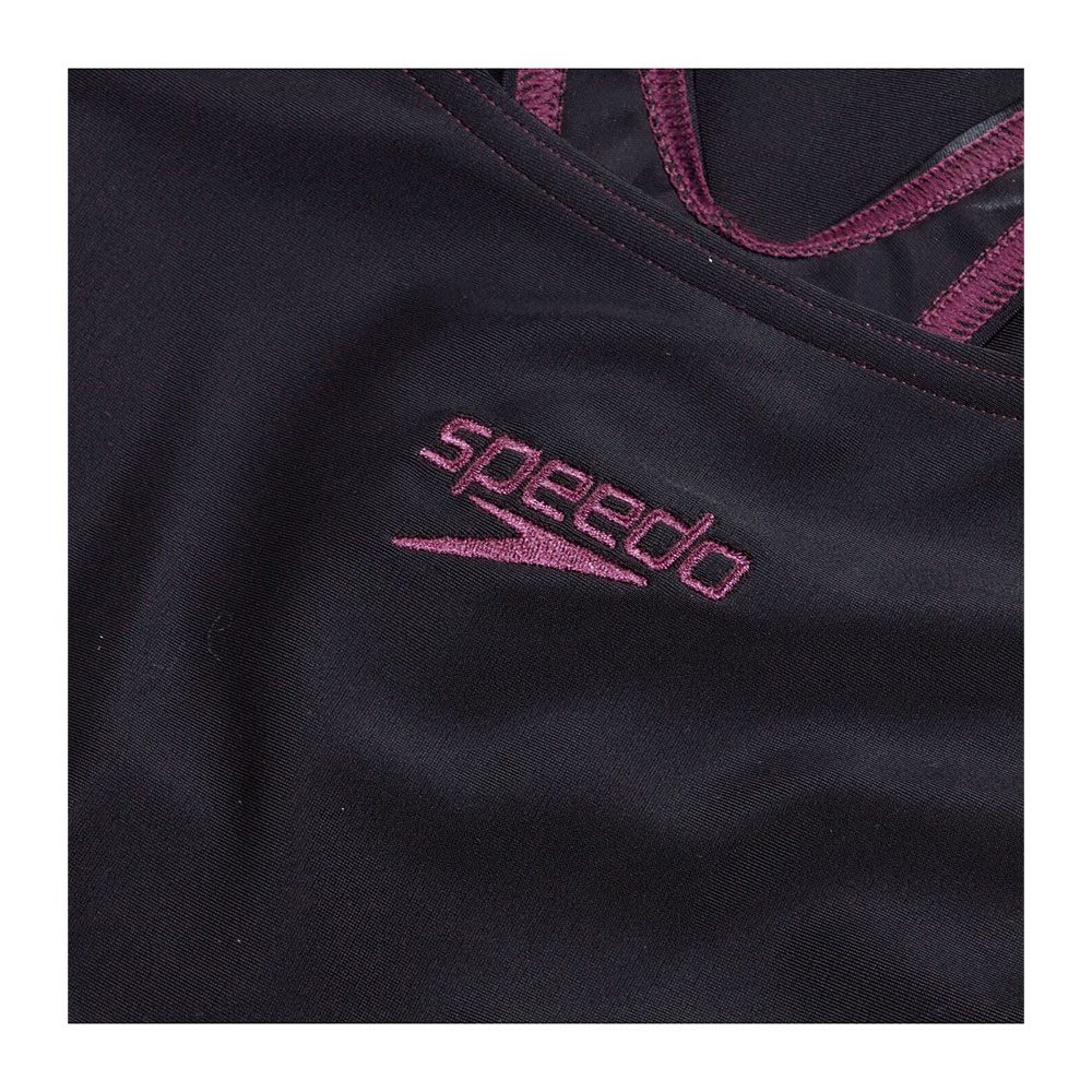 Speedo Hyperboom Splice Racerback Swimsuit Lila UK 36 Frau von Speedo