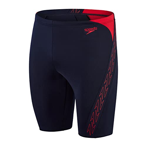 Speedo HyperBoom Splice Schwimmhose für Jungen, True Navy/Fed Red, 5-6 Jahre von Speedo