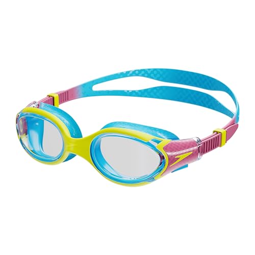 Speedo Biofuse 2.0 Schwimmbrille Patentierte einfache Anpassung Anti-Beschlag Wasserdicht Verbesserter Komfort für Unisex Kinder, Zitronenniesel/Kikipink/Pictonblau, ONESZ Speedo Biofuse 2.0 Schwimmbrille Patentierte einfache Anpassung Anti-Beschlag Wasserdicht Verbesserter Komfort für Unisex Kinder, Zitronenniesel/Kikipink/Pictonblau, ONESZ von Speedo