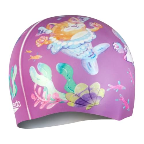 Speedo Junior Digital bedruckte Kappe – Kiki Pink/Alpenveilchen/Blütenblatt Speedo Junior Digital bedruckte Kappe – Kiki Pink/Alpenveilchen/Blütenblatt von Speedo