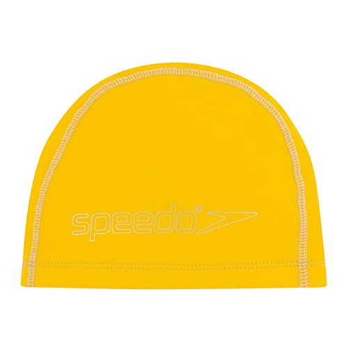 Speedo Unisex Kinder Junior Pace Cap Schwimmkappe, Gelb, Einheitsgröße von Speedo