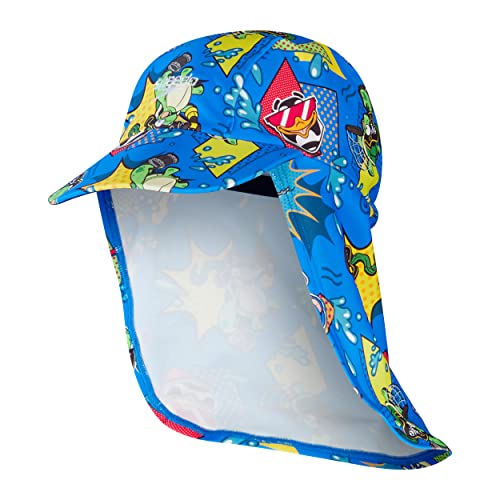 Speedo Jungen Learn To Swim Sun Protection Hat Schutzhut, Blau/Gelb, L von Speedo