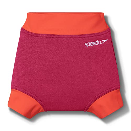 Speedo Mädchen Learn to Swim Nappy Cover Schwimmwindel, Cherry Rosa/Coral, 12-18 M von Speedo