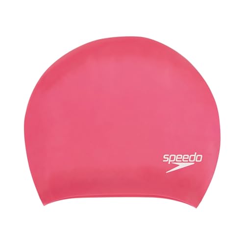 Speedo Unisex Erwachsene Long Hair Swimming Cap Pink One Size Schwimmkappe, rosa, Einheitsgröße von Speedo