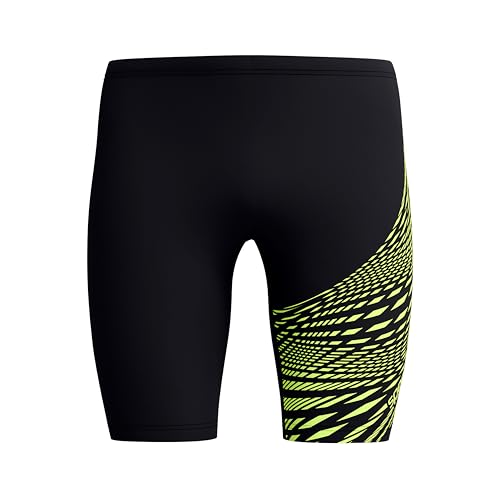 Speedo Medley Logo Schwimmhose für Herren, Black/Hyper Yellow, 26 Speedo Medley Logo Schwimmhose für Herren, Black/Hyper Yellow, 26 von Speedo