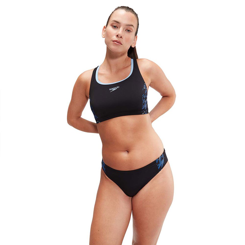 Speedo Placement Bikini Schwarz UK 34 Frau von Speedo