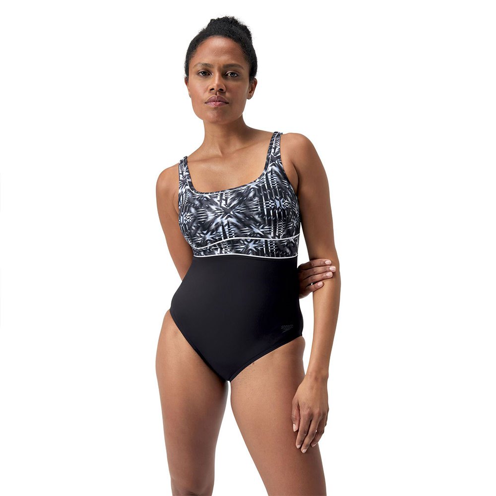 Speedo Shaping Contoureclipse Printed Swimsuit Schwarz,Grau UK 44 Frau Speedo Shaping Contoureclipse Printed Swimsuit Schwarz,Grau UK 44 Frau von Speedo
