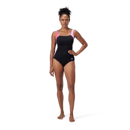 Speedo Shaping LunaLustre Printed Badeanzug für Damen, Neon Violet, 44 Speedo Shaping LunaLustre Printed Badeanzug für Damen, Neon Violet, 44 von Speedo