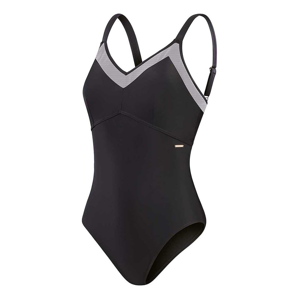 Speedo Shaping Mesh Detail Swimsuit Schwarz UK 32 Frau von Speedo