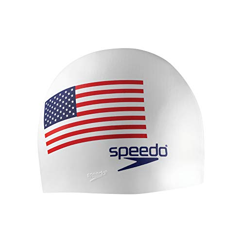 Speedo Unisex-Erwachsene Badekappe aus Silikon, weiße Flagge Speedo Unisex-Erwachsene Badekappe aus Silikon, weiße Flagge von Speedo