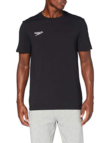 Speedo Small Logo T-Shirt, Unisex für Erwachsene L schwarz von Speedo