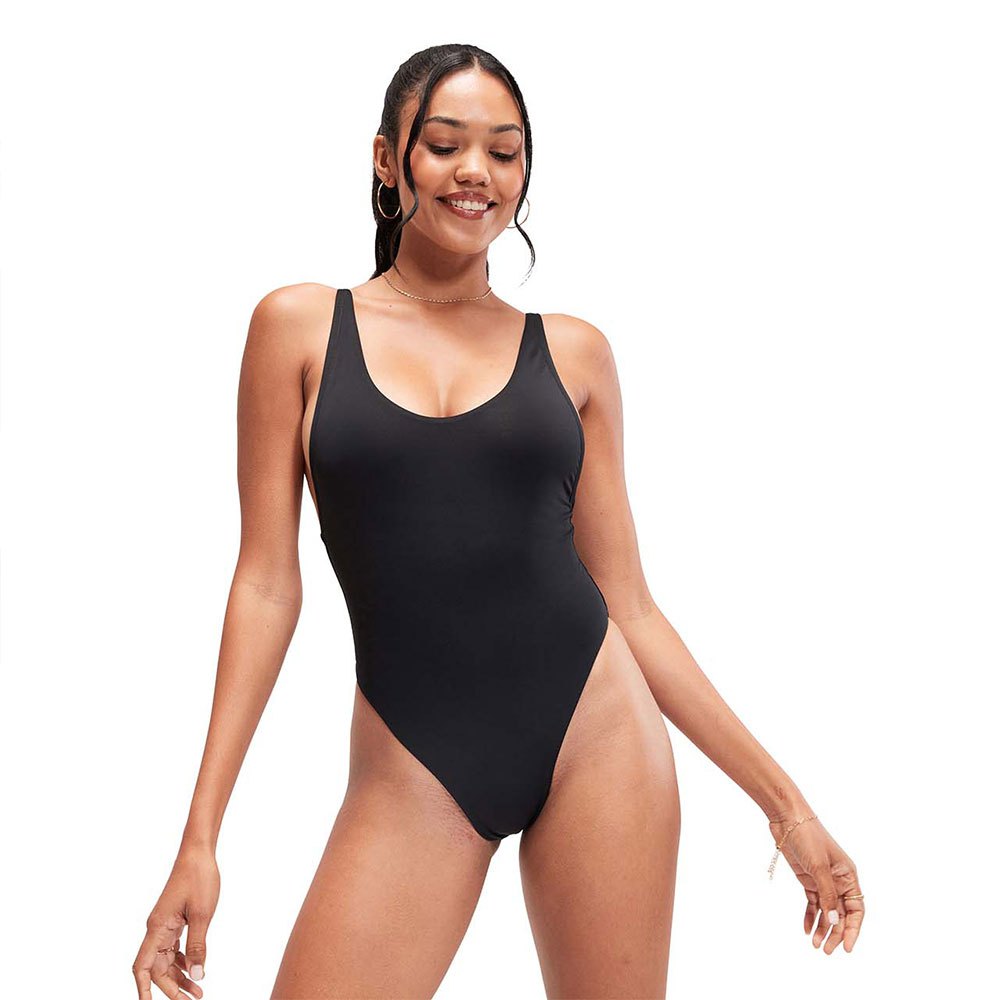 Speedo Solid Convertible Swimsuit Schwarz 2XS Frau von Speedo