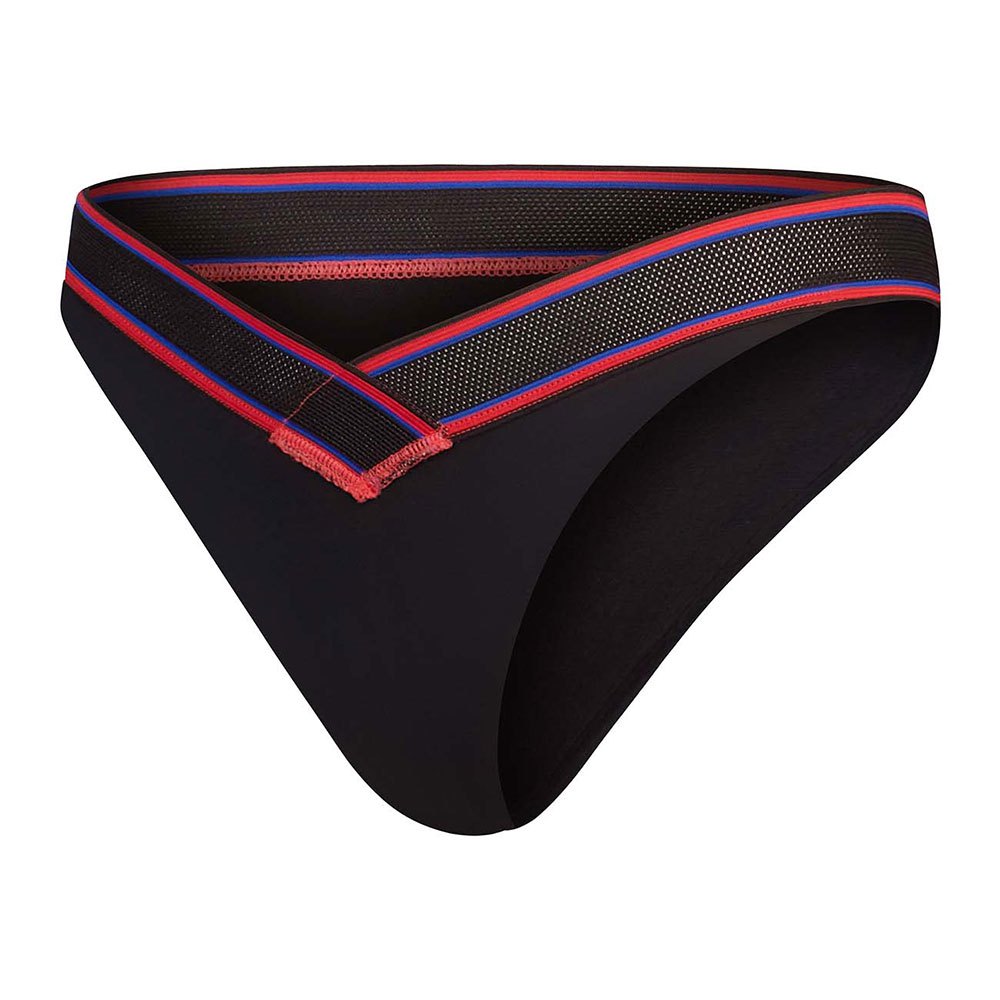 Speedo Solid V Scoop Bikini Bottom Schwarz 2XS Frau von Speedo