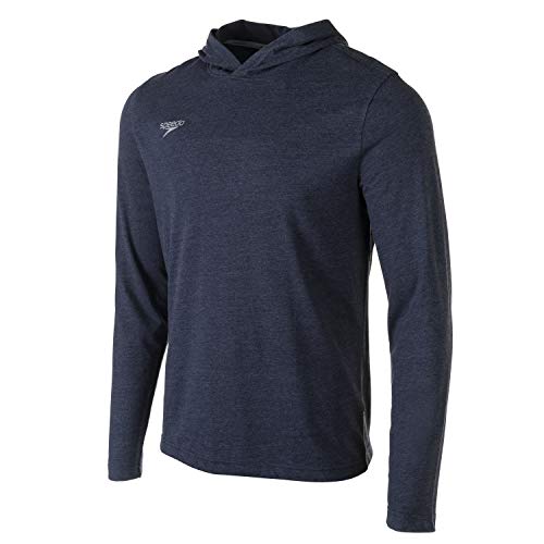 Speedo T-Shirt mit Langen Ärmeln, Hoodie zum Überziehen, Unisex-Erwachsene Herren, Langärmelig, T-Shirt Long Sleeve Hoodie Pull Over Team Warm Up, Speedo Navy, Medium Speedo T-Shirt mit Langen Ärmeln, Hoodie zum Überziehen, Unisex-Erwachsene Herren, Langärmelig, T-Shirt Long Sleeve Hoodie Pull Over Team Warm Up, Speedo Navy, Medium von Speedo